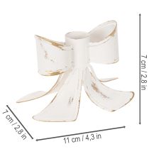 položky Svícen ve tvaru vintage mašle, 12 cm