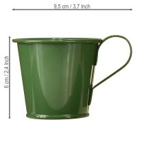 položky Svícen Taper, kelímek, tmavě zelený, V6cm, 6ks