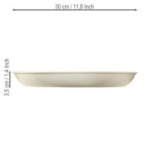položky Svícen Taper pro 4 svíčky, miska na svíčku, šedý kov, Ø30cm