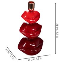položky Lesklý svícen na rty, moderní design, 21 cm