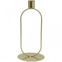 Svícen Oválný Svícen Zlatý Ø10cm V21cm