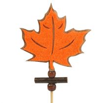 položky Špendlík javorový list tříděný podzimní dekorace 8cm L35cm 12ks