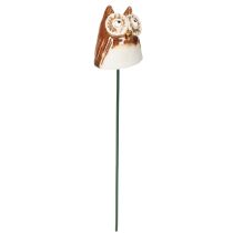 položky Keramická sova, dekorativní figurka na rostliny, 26 cm, 2 ks