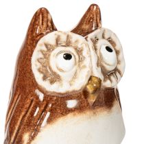 položky Keramická sova, dekorativní figurka na rostliny, 26 cm, 2 ks