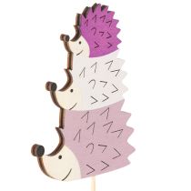 položky Dekorativní zahradní kůly - Barevná rodinka ježků - 34 cm, 12 kusů