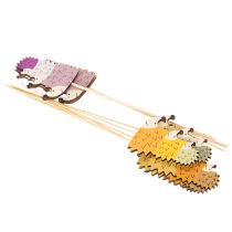 položky Dekorativní zahradní kůly - Barevná rodinka ježků - 34 cm, 12 kusů