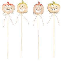 položky Dekorativní dýně s obličejem Halloweenská dekorace, 31 cm, 12 kusů