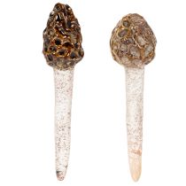 položky Umělý dekorativní kůl smrž do květináčů a na stůl, 13 cm, 2 kusy