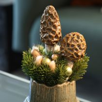 položky Umělý dekorativní kůl smrž do květináčů a na stůl, 13 cm, 2 kusy