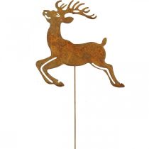Zahradní hmoždinka patina ozdobná zátka dekorace jelen 21,5cm