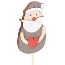 položky Dekorativní Santa Clausovy kůly na květinová aranžmá a rostliny v květináčích, 31 cm, 12 kusů
