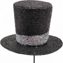 Silvestrovský deko válec klobouk deko špunt třpytivý 5cm 12ks