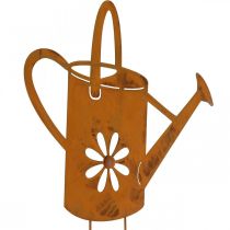 Konev na zalévání květin, zahradní hmoždinka z kovu, dekorace rez L39cm