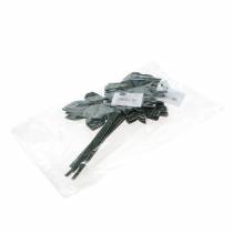 položky Kovová zátka růžová stříbrnošedá, bílý praný kov 20cm × 11,5cm 8 ks