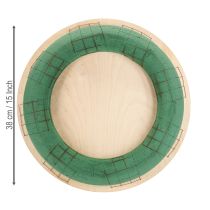 položky Květinový věnec z pěny, dřevěná deska, mokrá květinová pěna 38 cm, 2 kusy