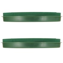 položky Květinový věnec z pěny s miskou, mokrá květinová pěna Ø29cm, 2 ks