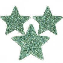 položky Bodová dekorace Vánoční hvězdy rozptylové hvězdy zelené Ø4/5cm 40ks