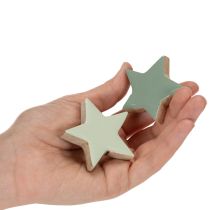 položky Sada dřevěných hvězd na stůl a parapet, 5 cm, 9 kusů