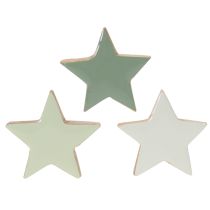 položky Sada dřevěných hvězd na stůl a parapet, 5 cm, 9 kusů