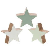 položky Dekorativní figurka hvězdy, stolní dekorace, 10 cm, 3 kusy