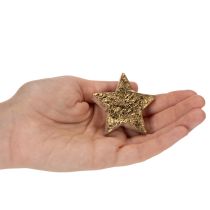 položky Lesklé ozdobné hvězdy na dekoraci stolu, 5 cm, 9 kusů