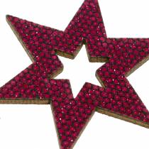 položky Sypaná dekorace hvězda fialová 3-5cm 48ks