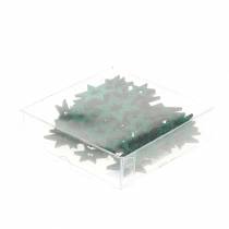 položky Bodová dekorace hvězda zelená 3-5cm 48 ks