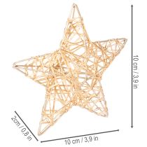 položky Sada ozdobných hvězd z drátu, dvě velikosti, 10 cm, 12 kusů