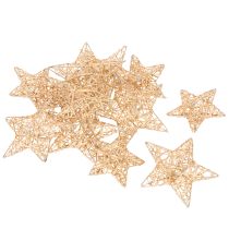 položky Sada ozdobných hvězd z drátu, dvě velikosti, 10 cm, 12 kusů