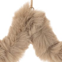 položky Závěsná ozdobná hvězda z umělé kožešiny, 21 cm, 4 kusy