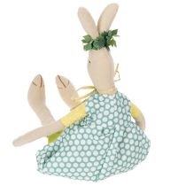 položky Plyšový velikonoční zajíček, velikonoční zajíček s oblečením, králičí holčička V43cm