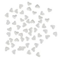 položky Srdce na rozptyl bílé 1,3 cm 500p