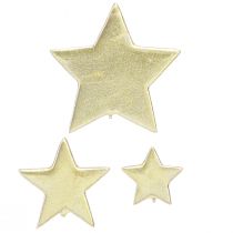 položky Sypaná dekorace hvězdičky zlatá Ø3/5/7cm – 2. výběr – 44 kusů