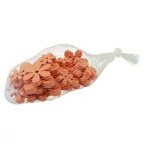 položky Bodová dekorace dřevěné květiny květy pomeranč léto Ø2–6cm 20 ks