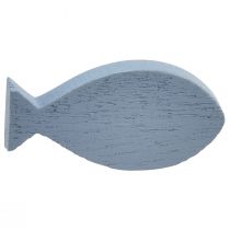 položky Bodová dekorace dřevěná dekorace ryba modrá bílá námořní 3–8cm 24ks