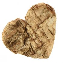 položky Bodová dekorace dřevěné srdce dřevěné srdce kůra bříza 4cm 60ks