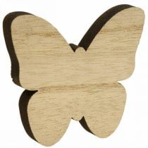 Dekorace rozptýlení motýlci Dřevěná dekorace motýlci 2,5-6,5cm 29 kusů
