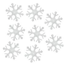 Sněhové vločky sypané bílé 3,5cm 120p