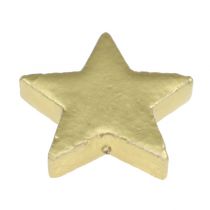 položky Bodové dekorace hvězdičky mix 4-5cm zlatá matná 72ks