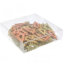 položky Bodová dekorace vánoční stromeček oranžová 4cm 72 ks