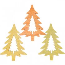 položky Bodová dekorace Vánoční jedle oranžová 4cm 72p