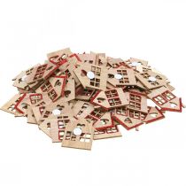 položky Bodová dekorace vánoční vánoční dekorace domeček 4,5×5cm 72 ks