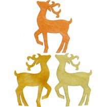 položky Bodová dekorace Vánoční dřevo jelen příroda 4×3cm 72ks
