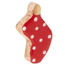položky Puntíkaté ponožky, vánoční dekorace na stůl, 6 cm, 8 kusů