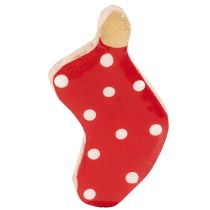 položky Puntíkaté ponožky, vánoční dekorace na stůl, 6 cm, 8 kusů