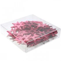 položky Dřevěná dekorace Hvězdičky Bodová dekorace Vánoční fialová V4cm 72 ks