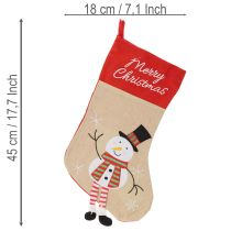 položky Vánoční punčocha s motivem k zavěšení, 50 cm, 3 kusy