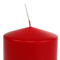 položky Sloupová svíčka 100/100 červená 4 ks