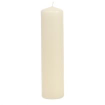 Pilířové svíčky krémové Adventní svíčky svíčky 200/50mm 24 ks