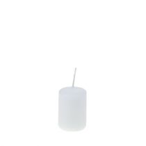 položky Pilířové svíčky bílé adventní svíčky malé svíčky 60/40mm 24 ks